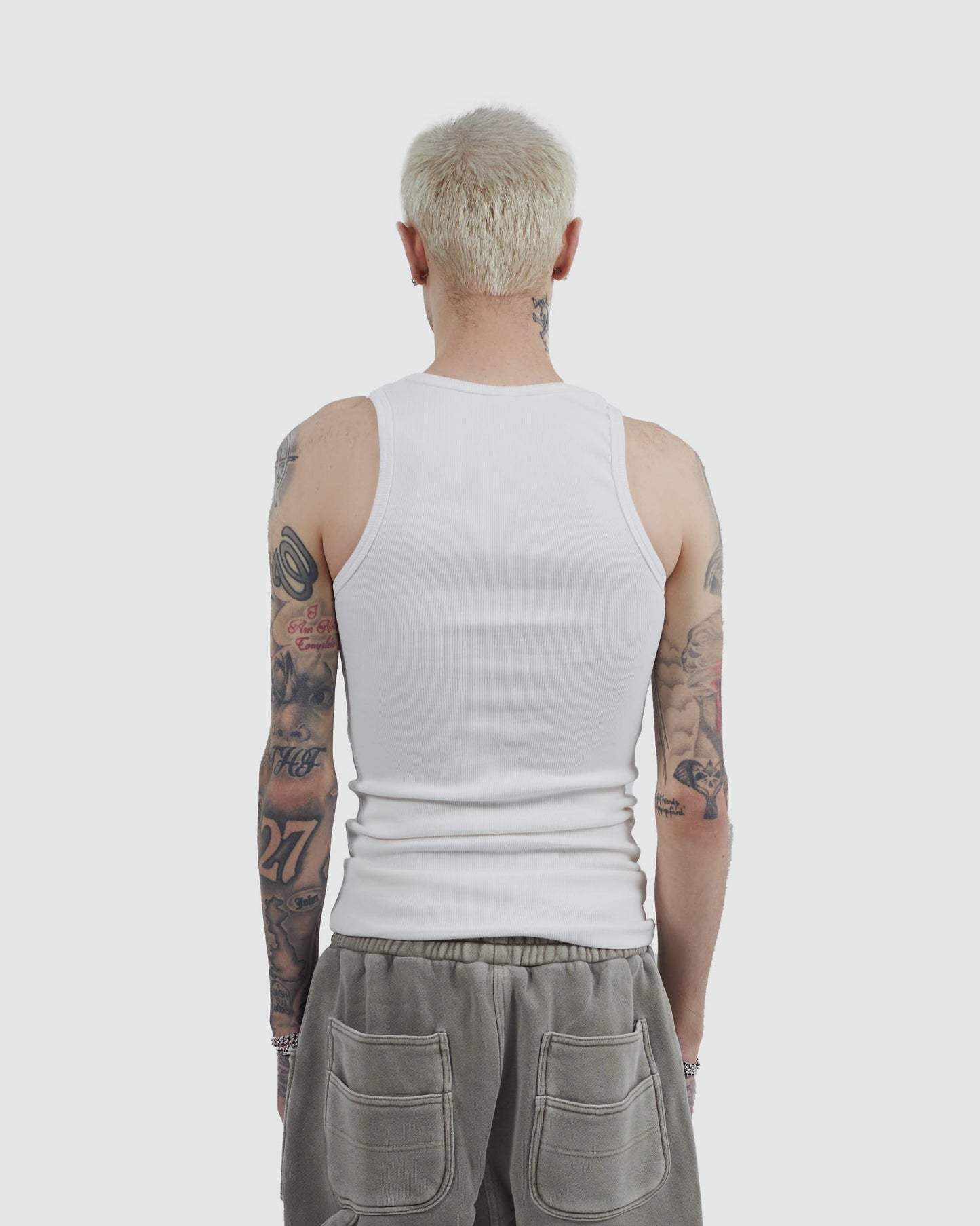 MAINLINE CREST VEST WHITE CREAM