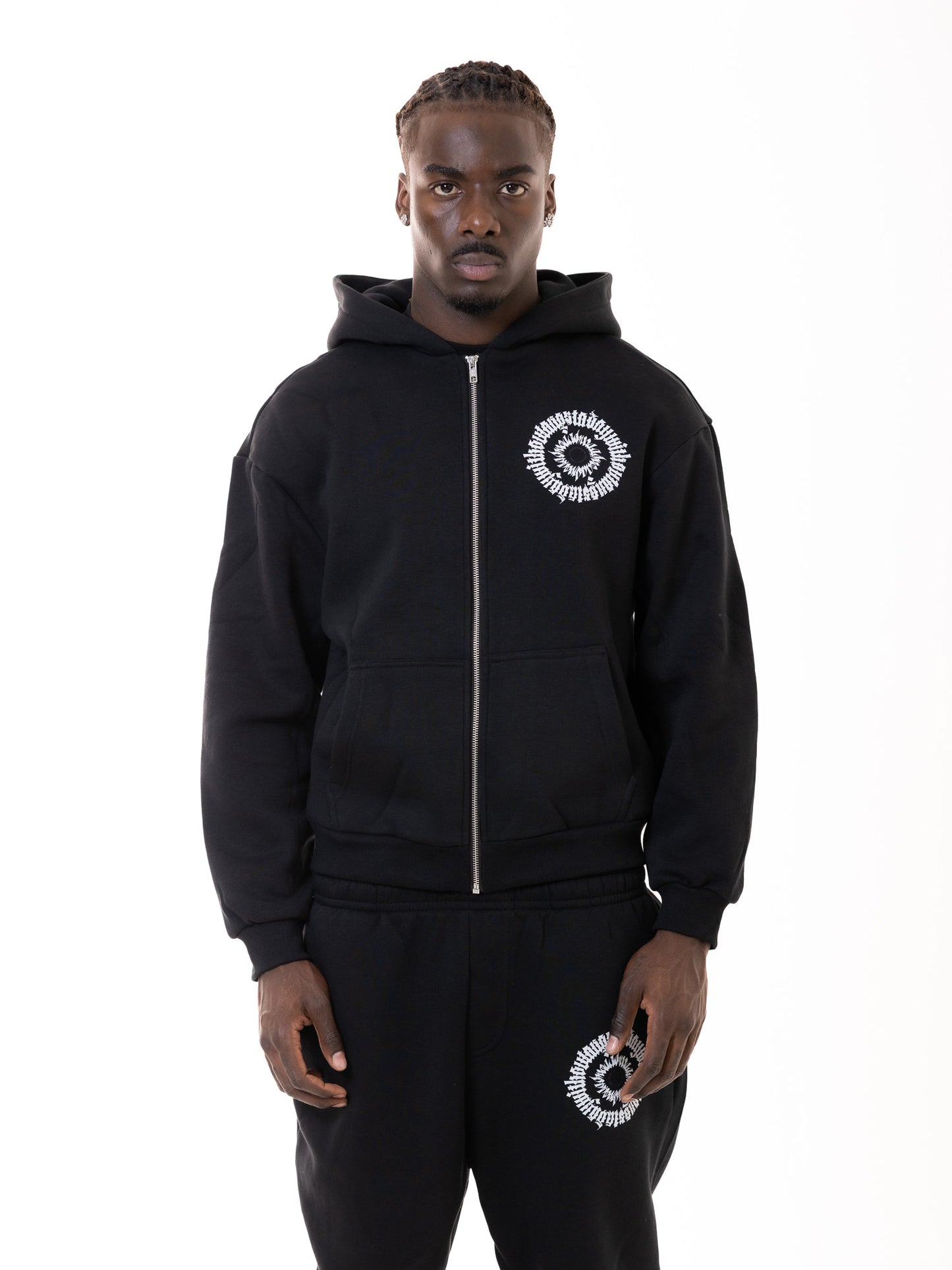 ADWOA PHILOSOPHY UNIFORM HOODIE BLACK