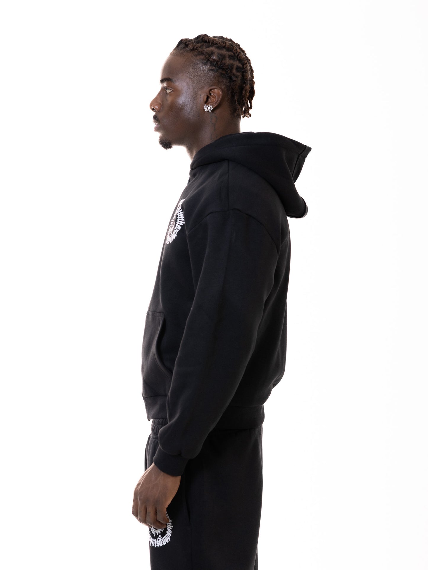 ADWOA PHILOSOPHY UNIFORM HOODIE BLACK