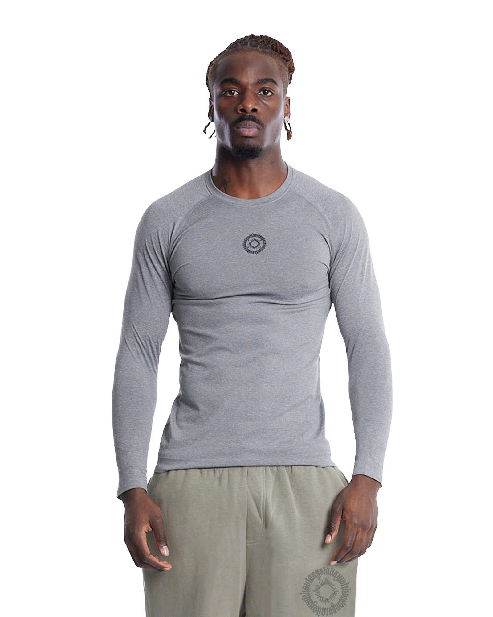 アパルトモン◆GREYCHORD◆グレーコード◆Long Sleeve Tee ADWOA CREST COMPRESSION LONG SLEEVE GREY