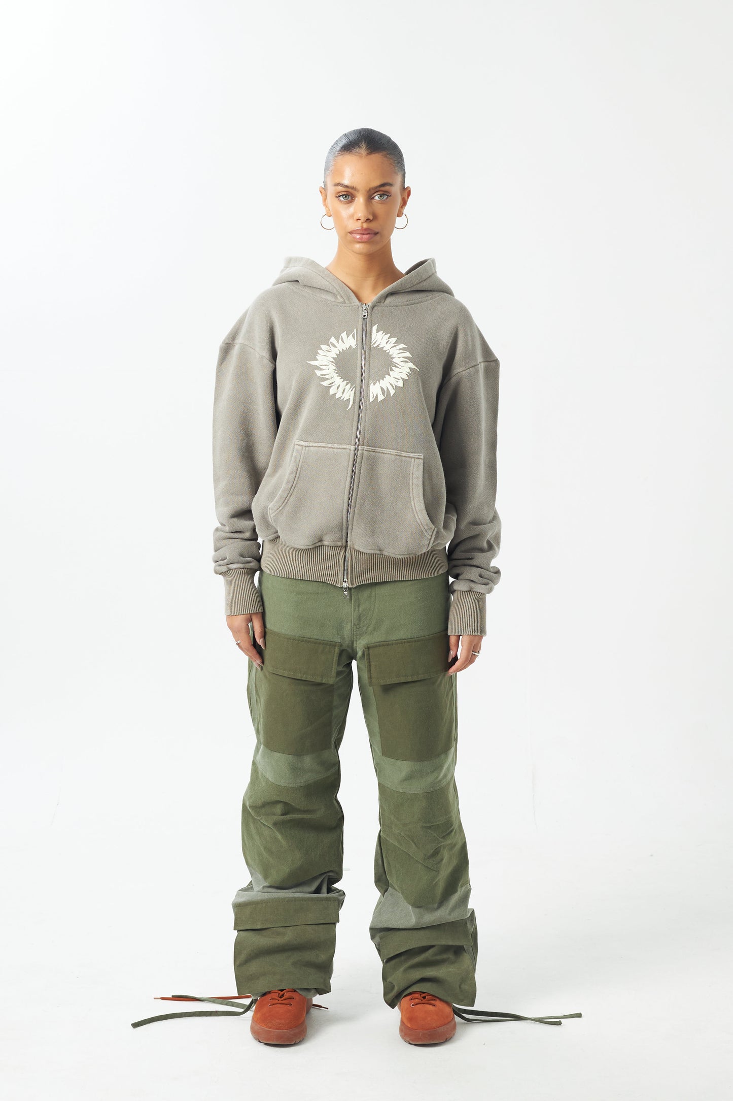 ADWOA MILITIA ZIP UP HOODIE