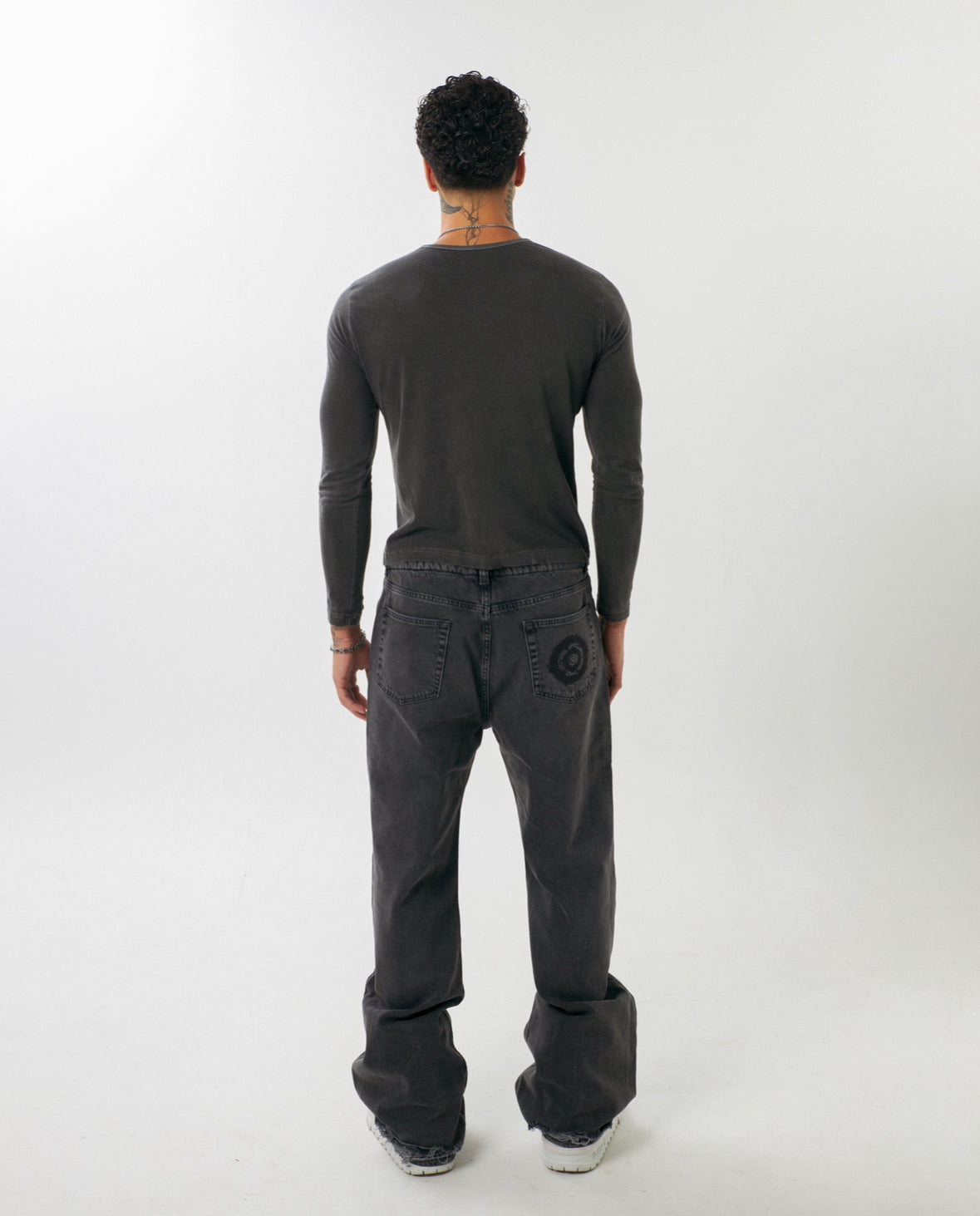 ADWOA PADDED DENIM FLARE