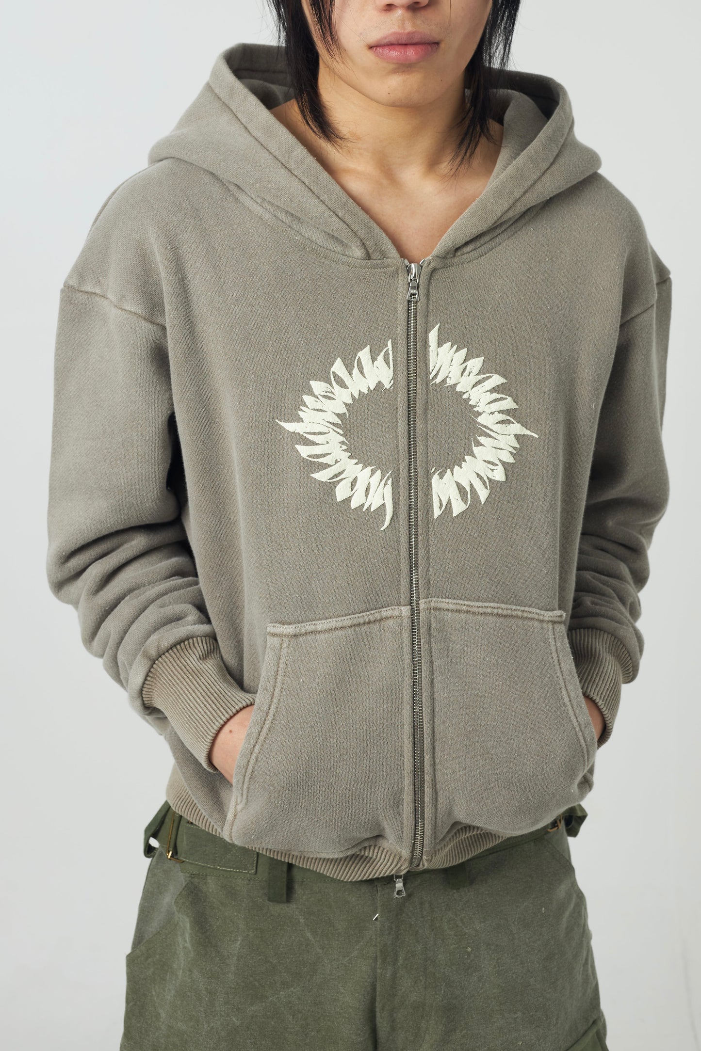 ADWOA MILITIA ZIP UP HOODIE