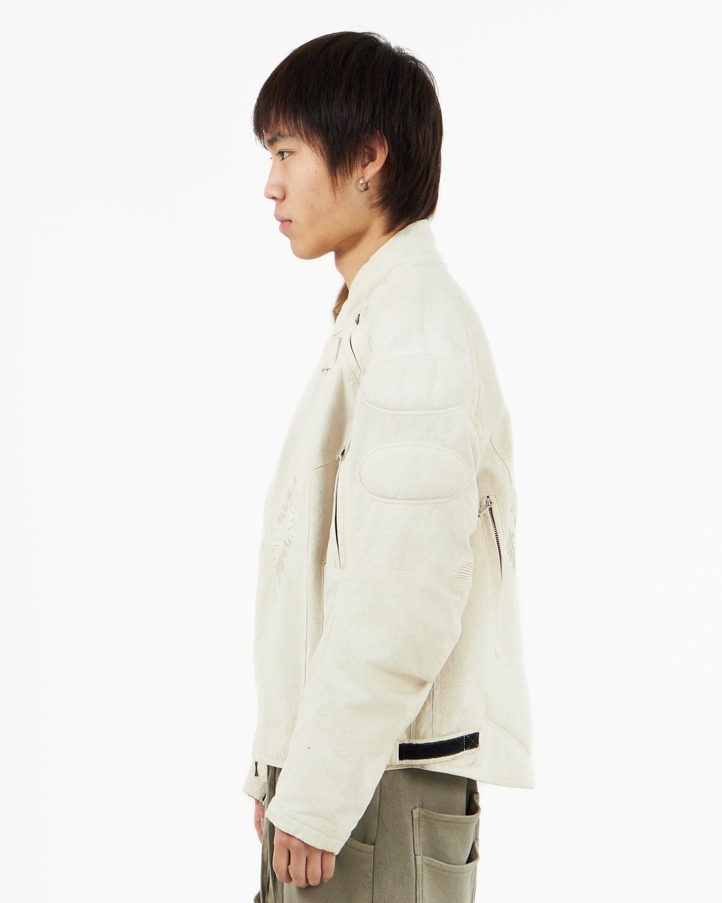 ADWOA MOTO BIKER JACKET DENIM