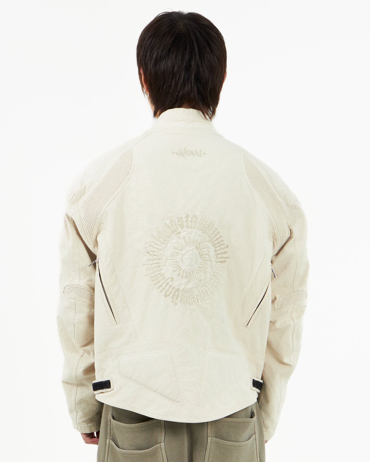 ADWOA MOTO BIKER JACKET DENIM