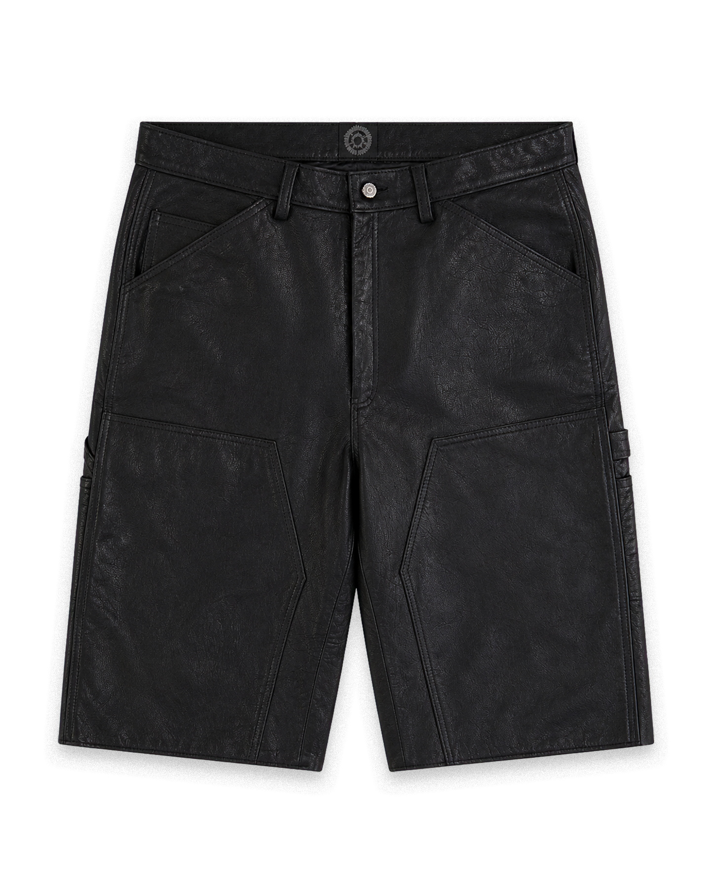 Leather Carpenter Shorts Black
