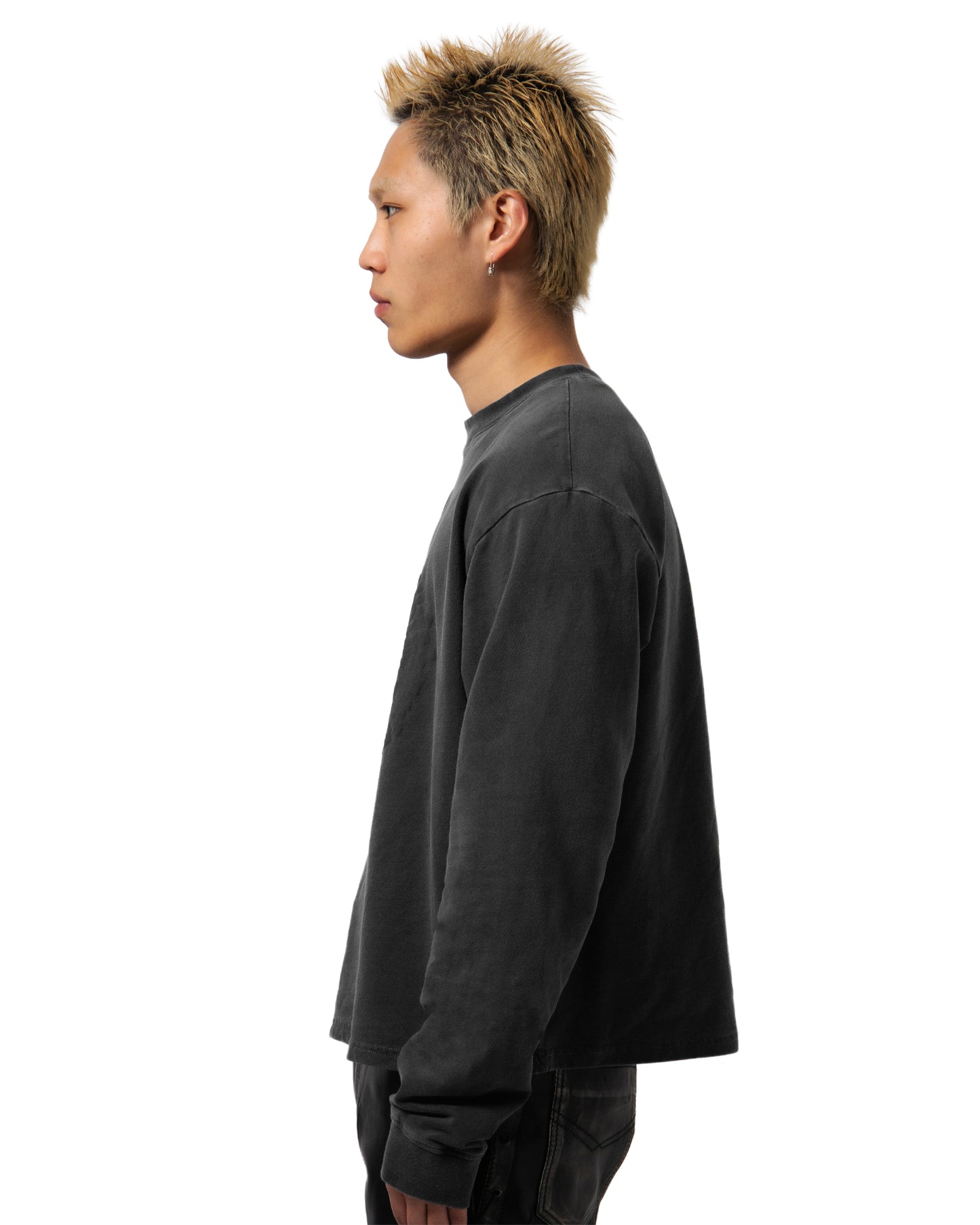 TONAL LONG SLEEVE CHARCOAL
