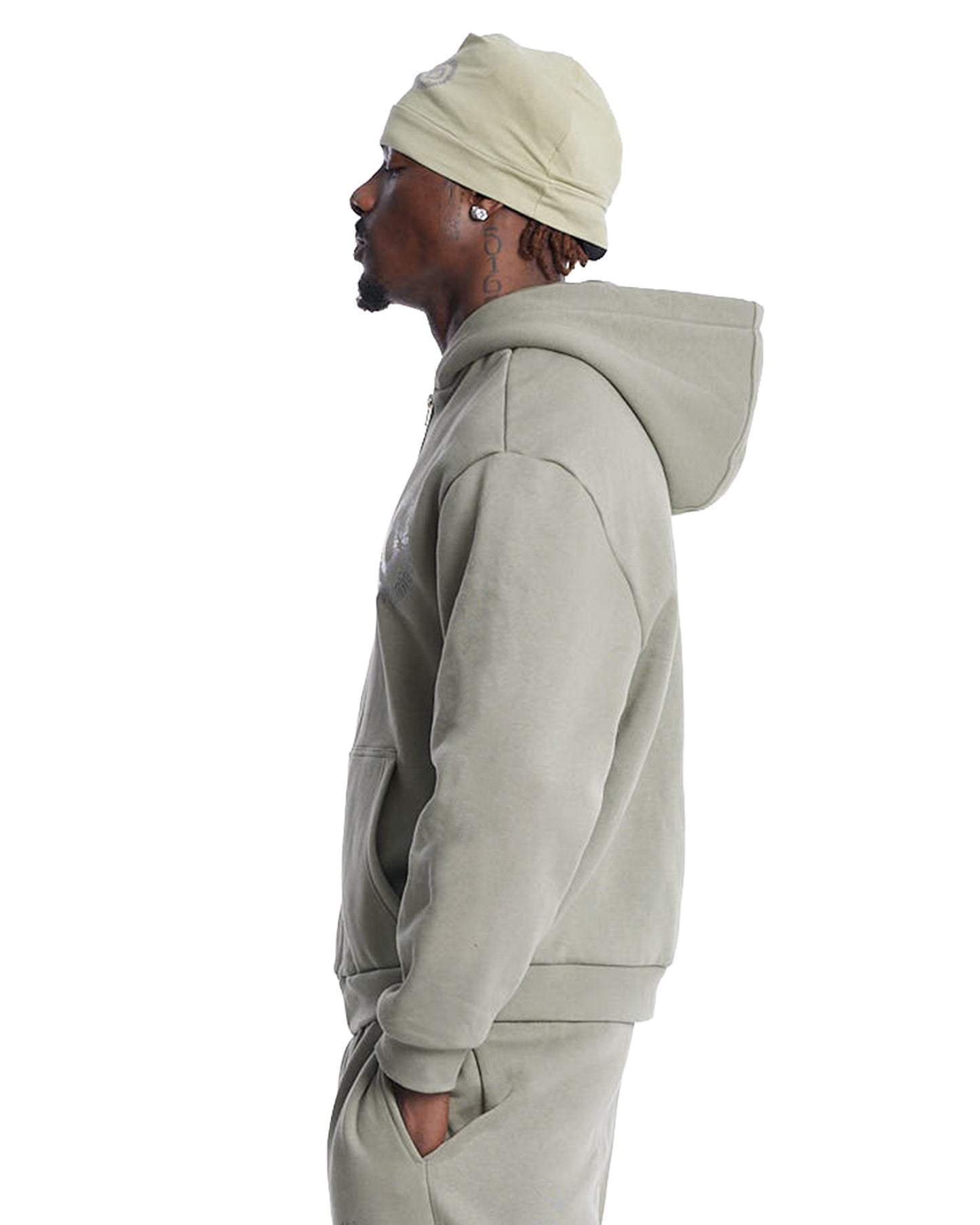 ADWOA PHILOSOPHY UNIFORM HOODIE KHAKI
