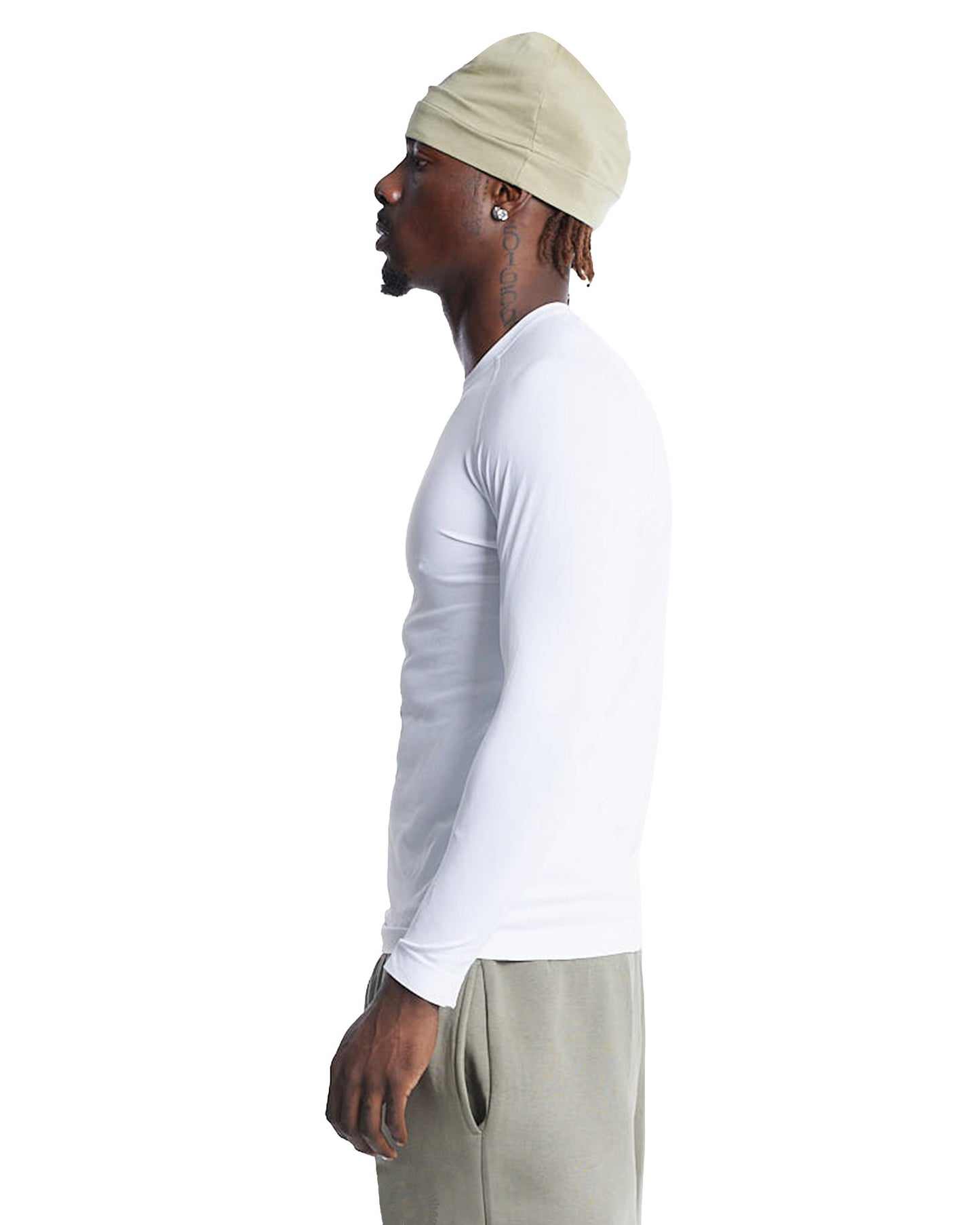 ADWOA CREST COMPRESSION LONG SLEEVE WHITE