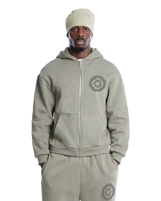 ADWOA PHILOSOPHY UNIFORM HOODIE KHAKI
