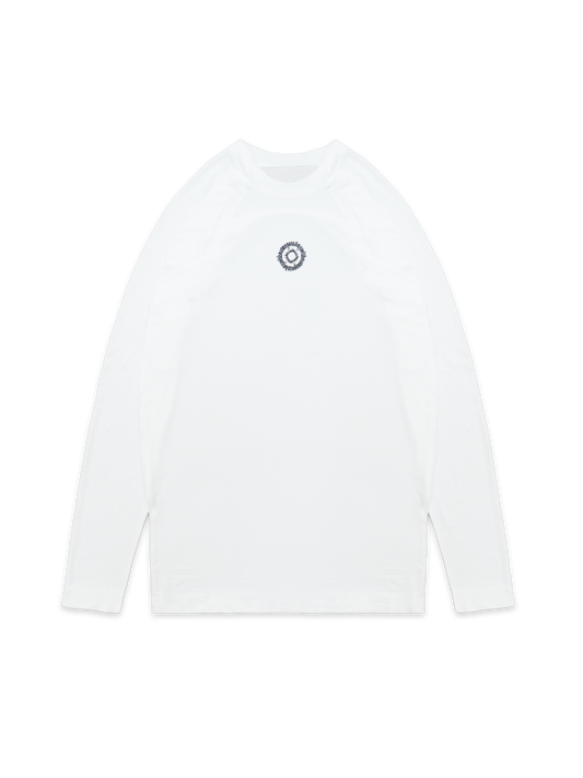CREST COMPRESSION LONG SLEEVE WHITE