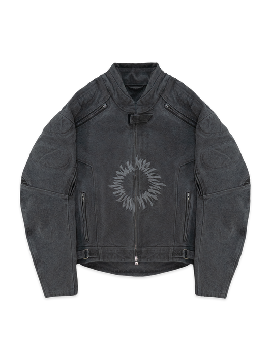 MOTO BIKER JACKET DENIM