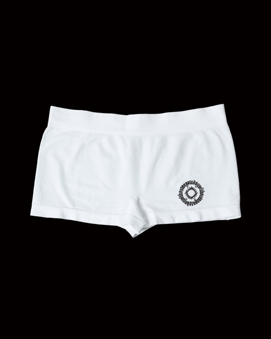 WOMENS BOXER SHORTS WHITE