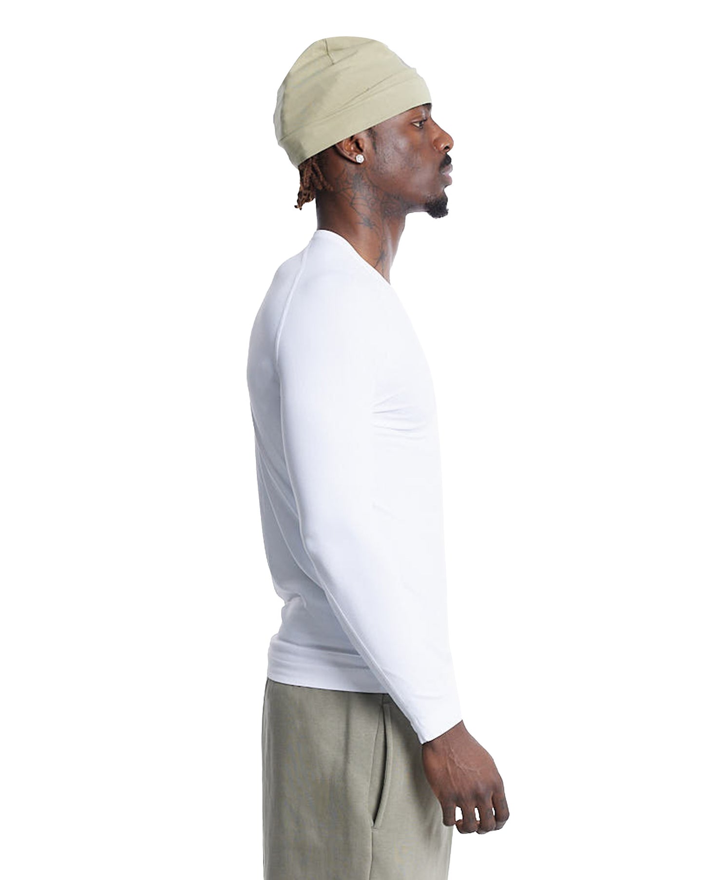 ADWOA CREST COMPRESSION LONG SLEEVE WHITE