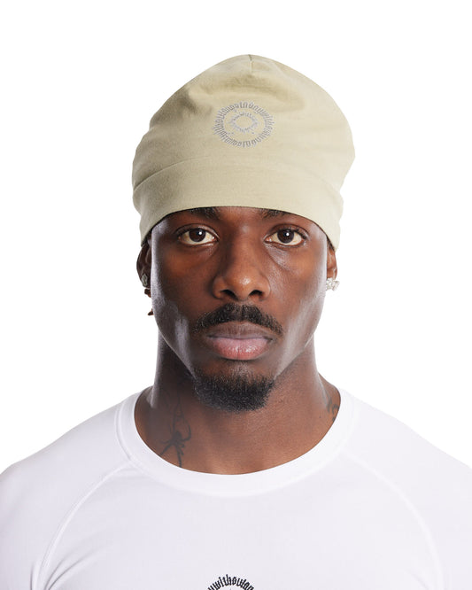 ADWOA SKULL BEANIE KHAKI