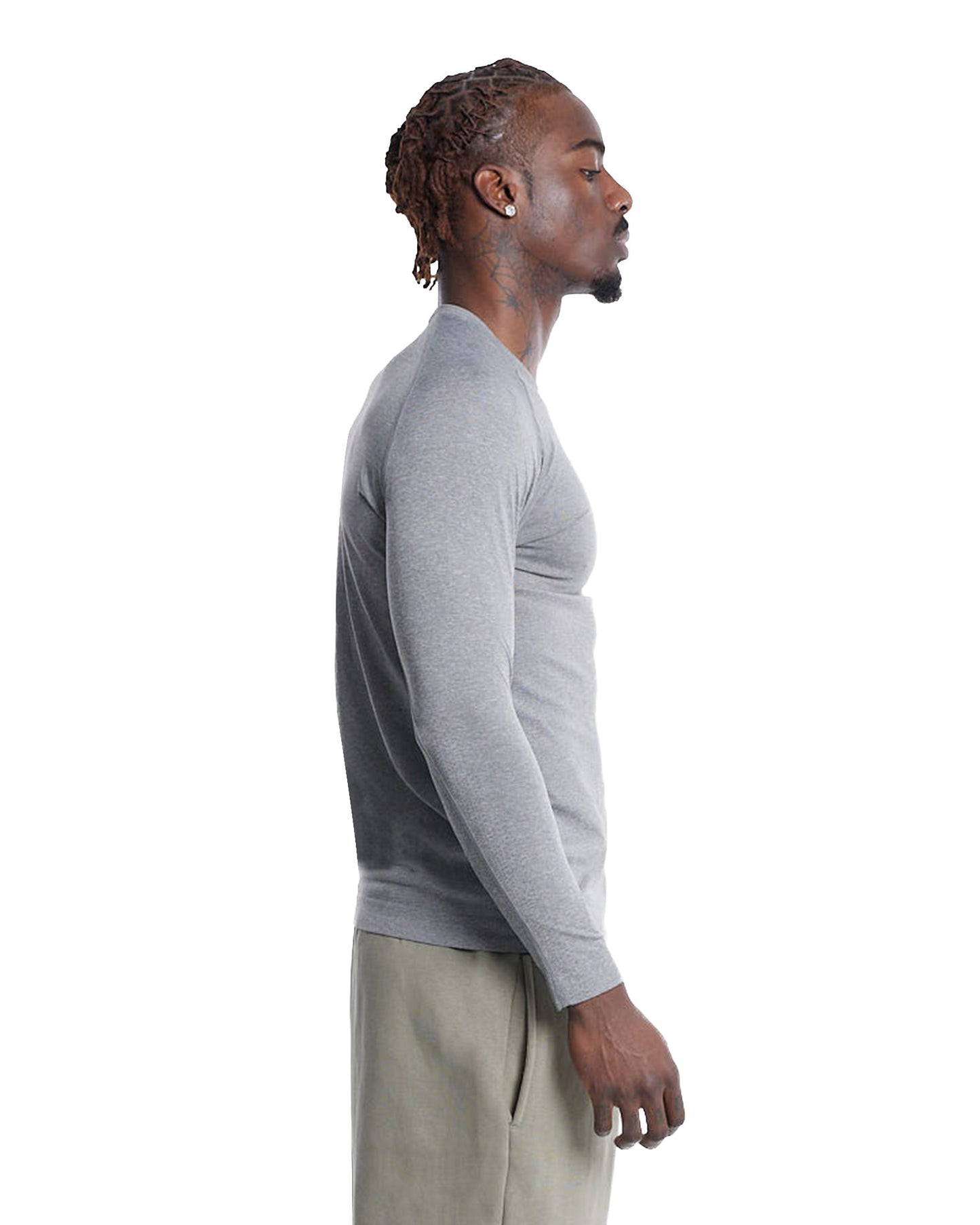 ADWOA CREST COMPRESSION LONG SLEEVE GREY