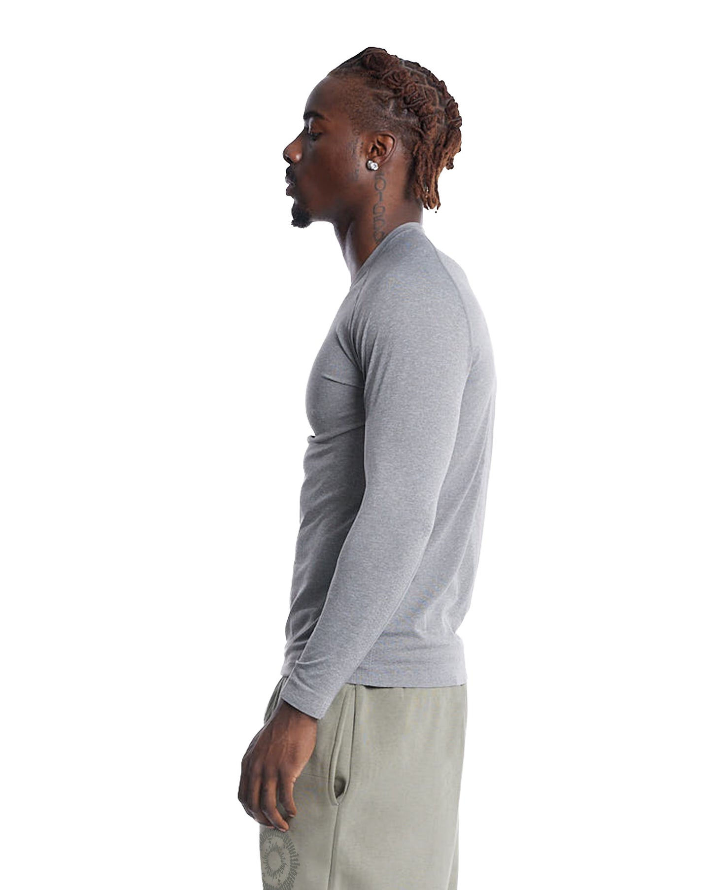 ADWOA CREST COMPRESSION LONG SLEEVE GREY