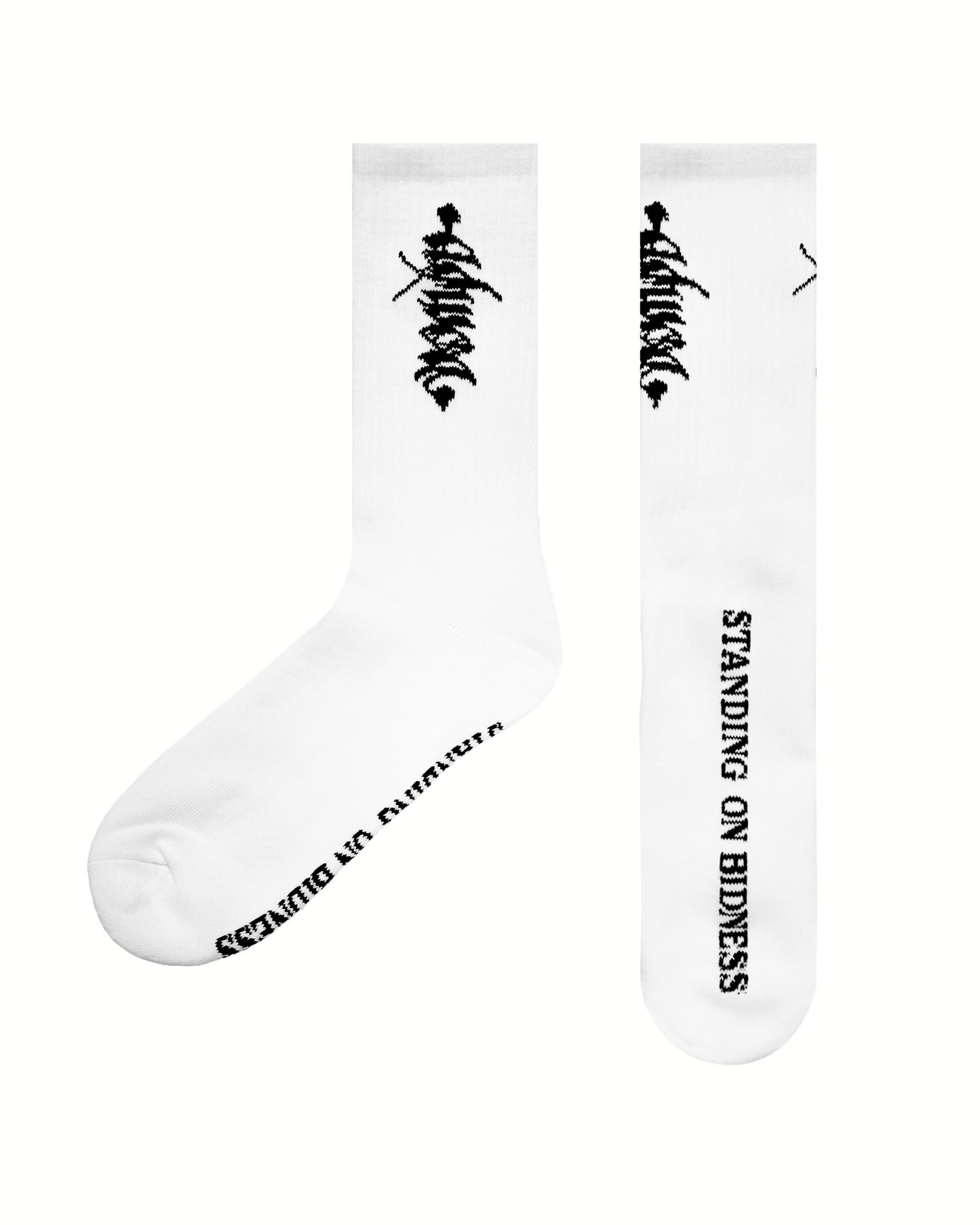 ADWOA STANDING ON BIDNESS SOCKS WHITE