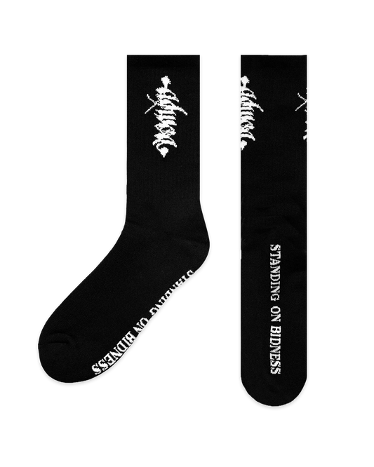 STANDING ON BIDNESS SOCKS BLACK