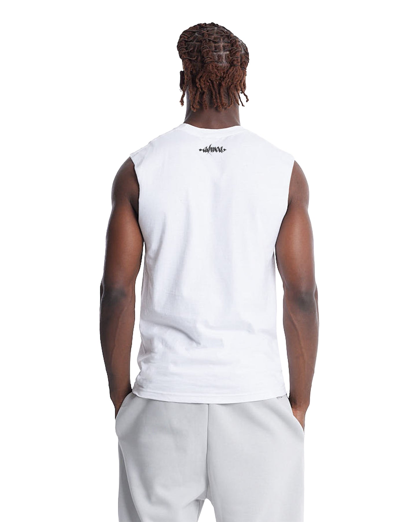ADWOA CREST MUSCLE CUT SHIRT WHITE