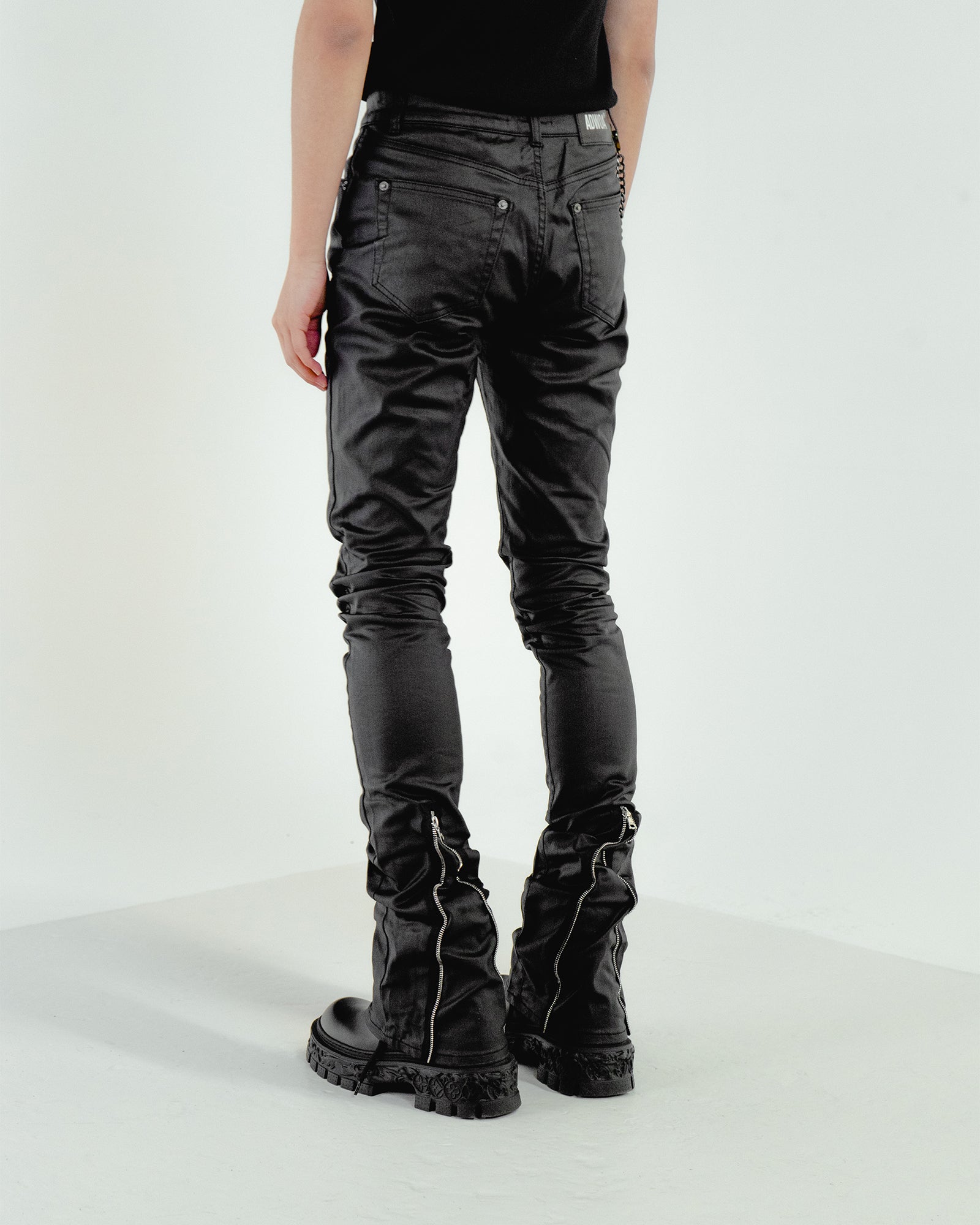 Wax Coated Jeans Mens Waxed Pants Wax Coated Jeans Waxed Denim