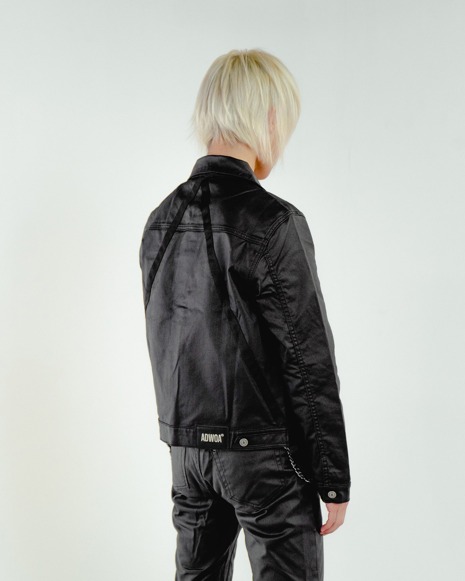 Waxed denim 2024 jacket mens