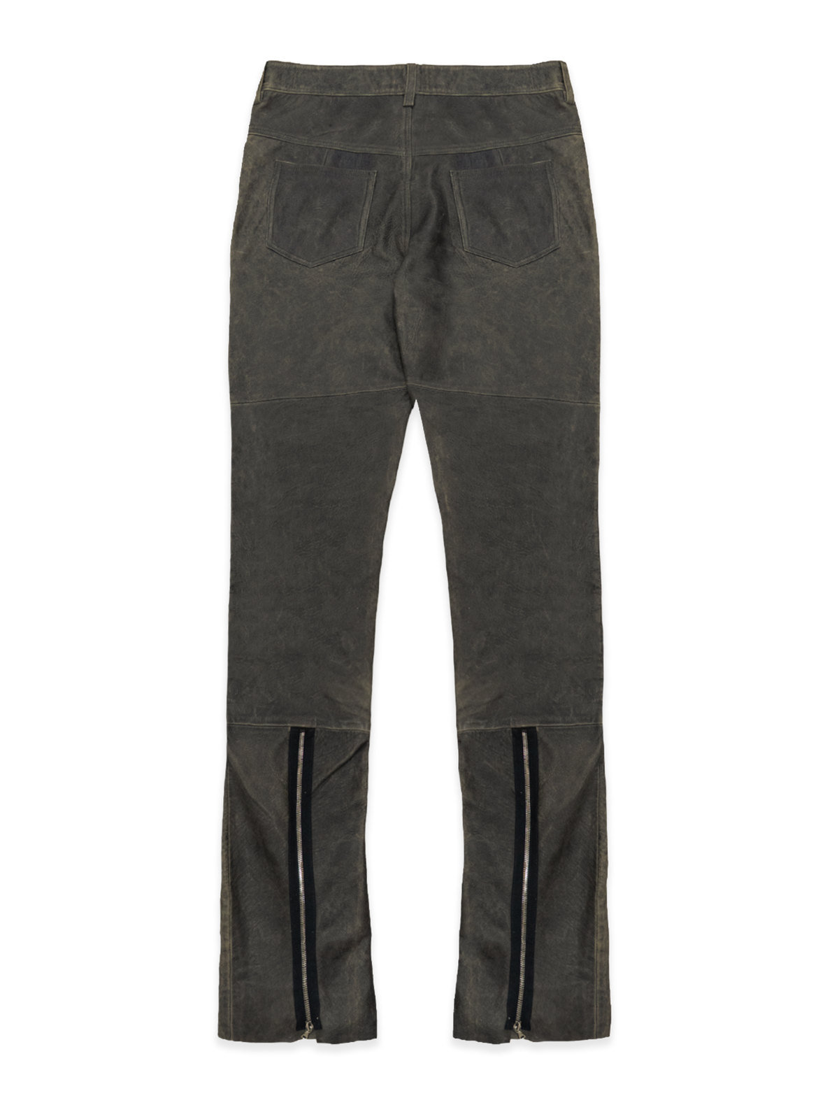 Brown Leather Pants — back