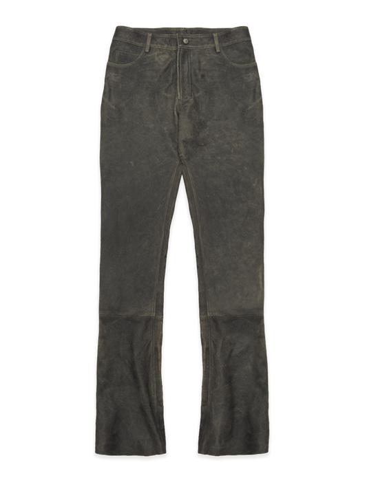 Brown Leather Pants — front