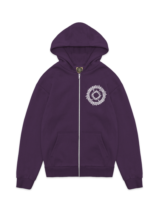 Philosophy Uniform Hoodie Aubergine front