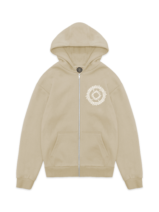 Philosophy Uniform Hoodie Tan front