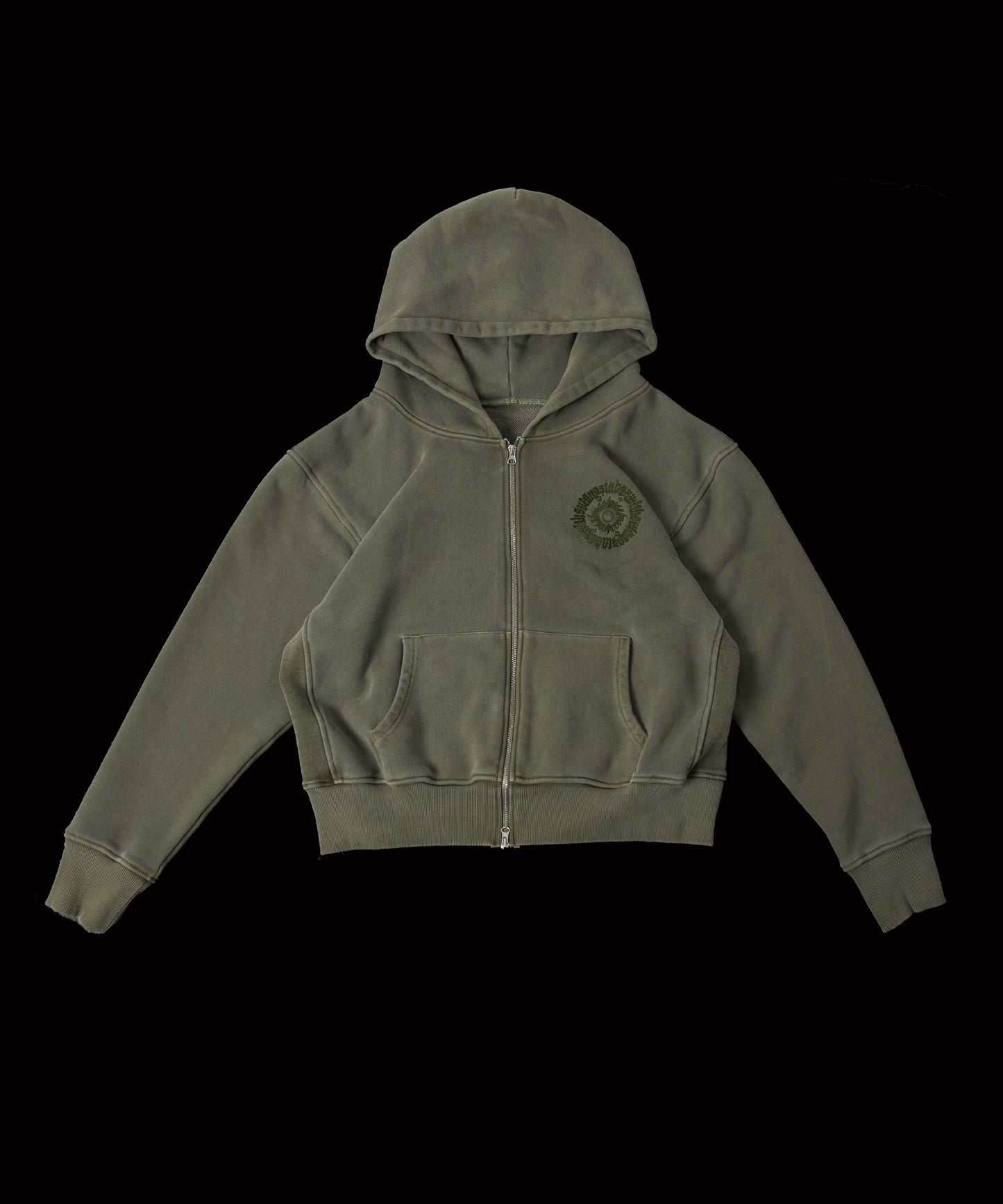 CREST ZIP UP KHAKI